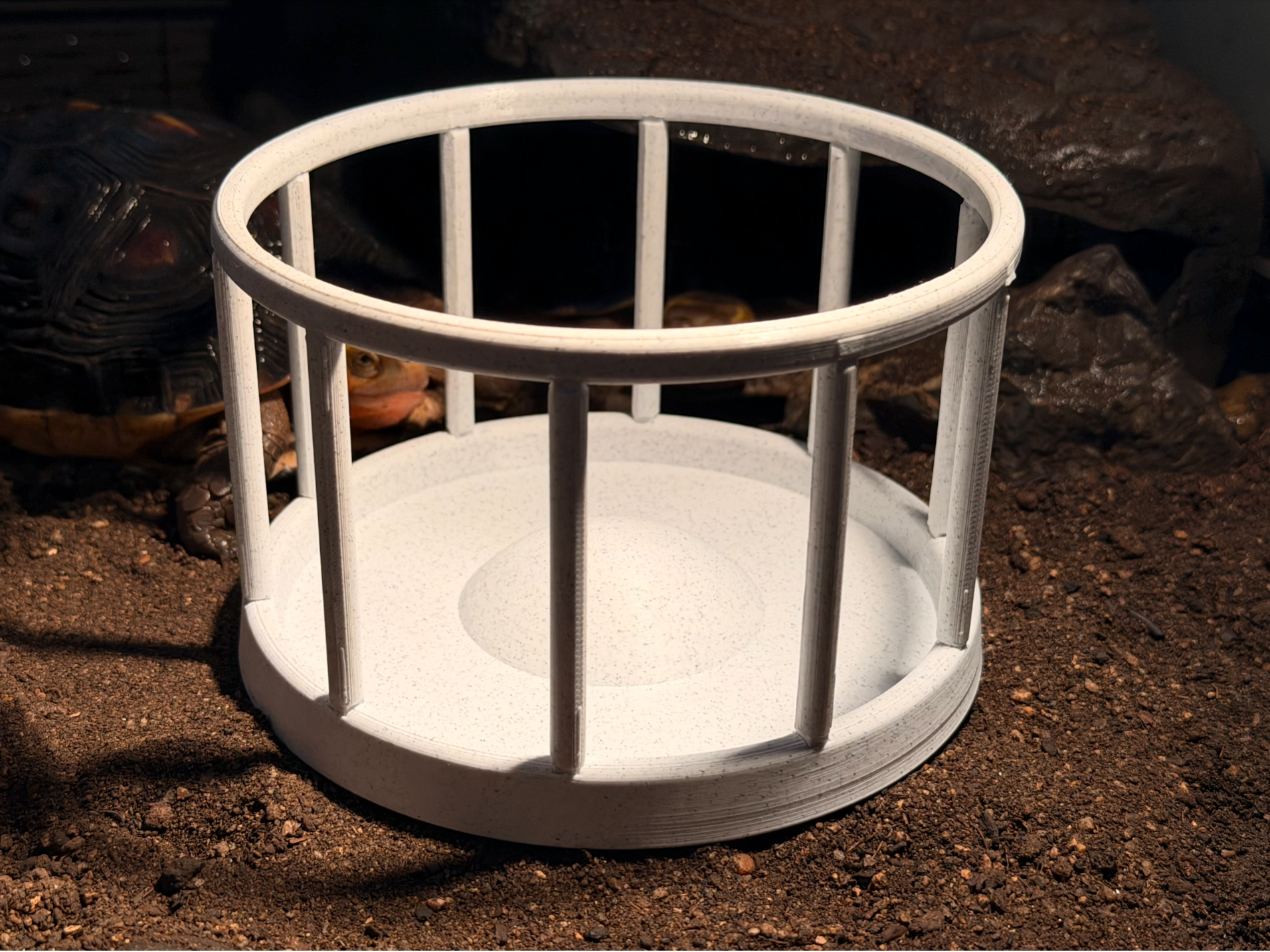 Tortoise/Reptile Food Bowl anti-climb prevent mess