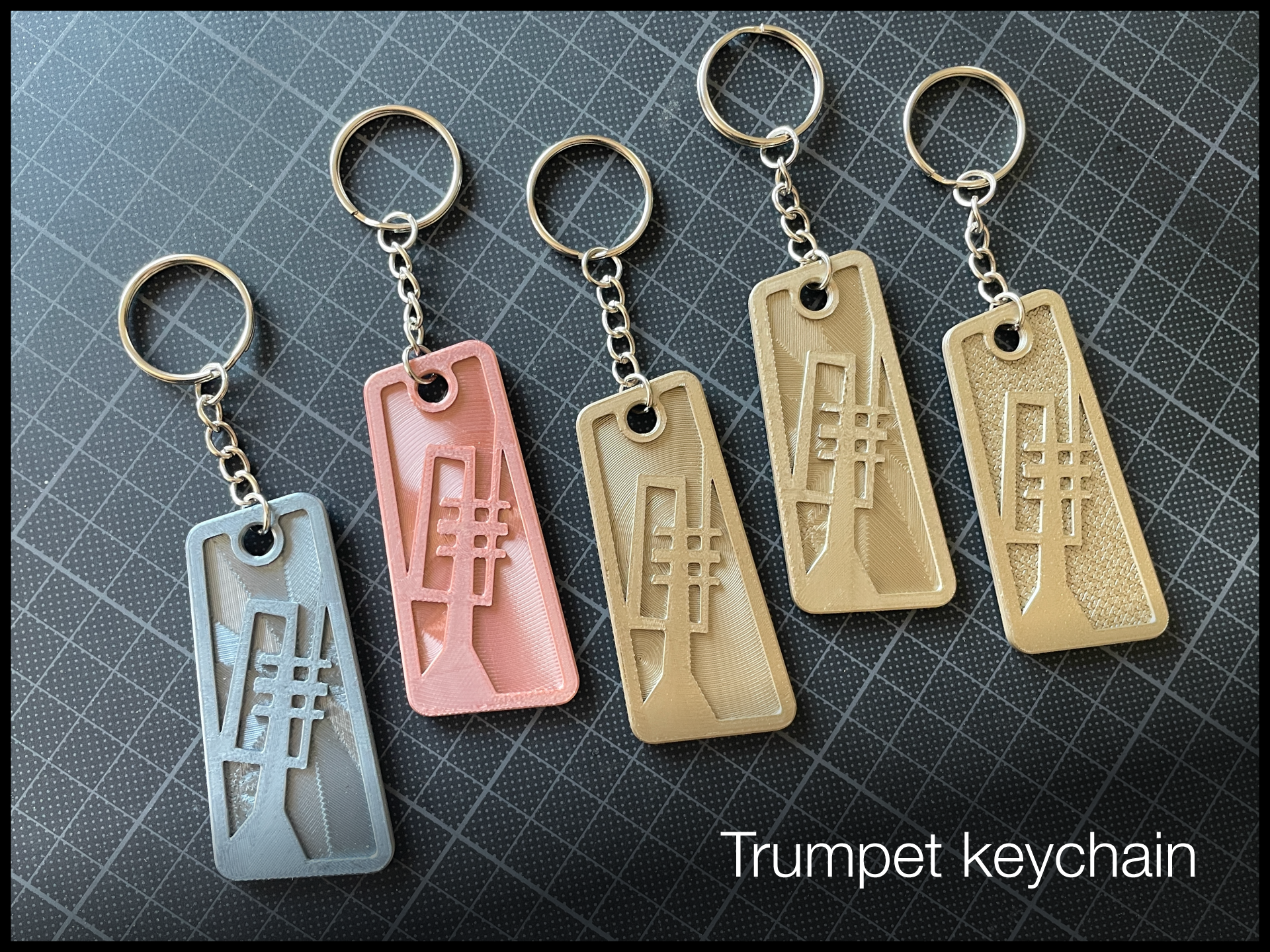 Trumpet Keychain