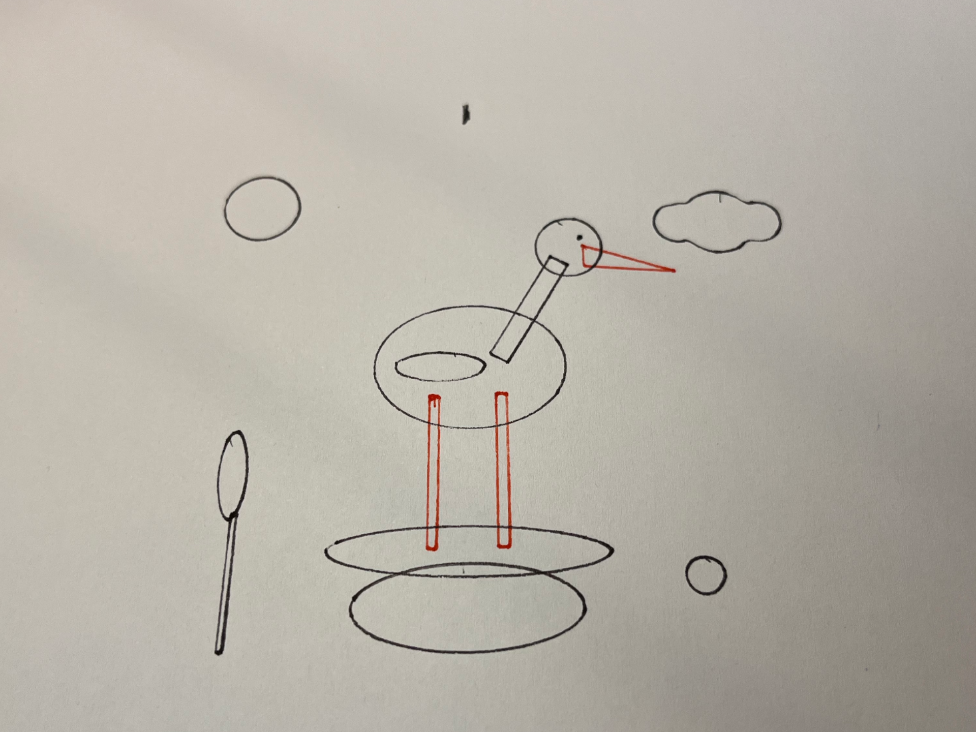 Magic Rotary Drawing Stencil - Mystery Stork