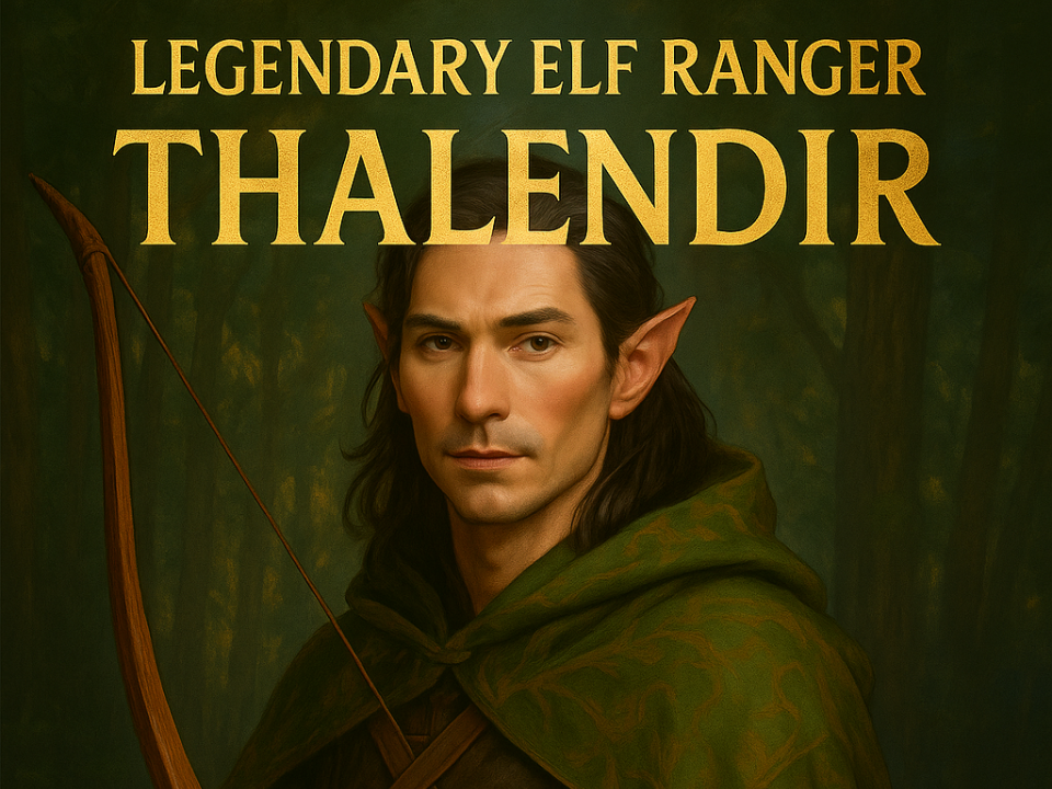 Legendary Elf Ranger Mini - dnd dragon game