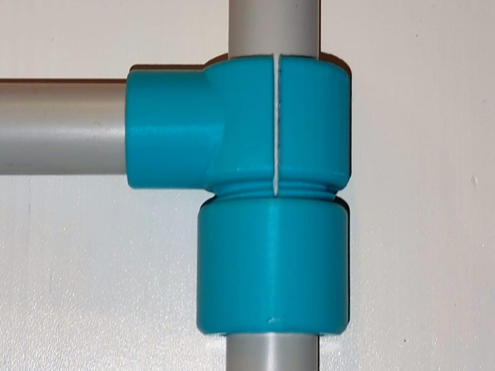 quick 90 deg connection tube pipe to 16mm cilender