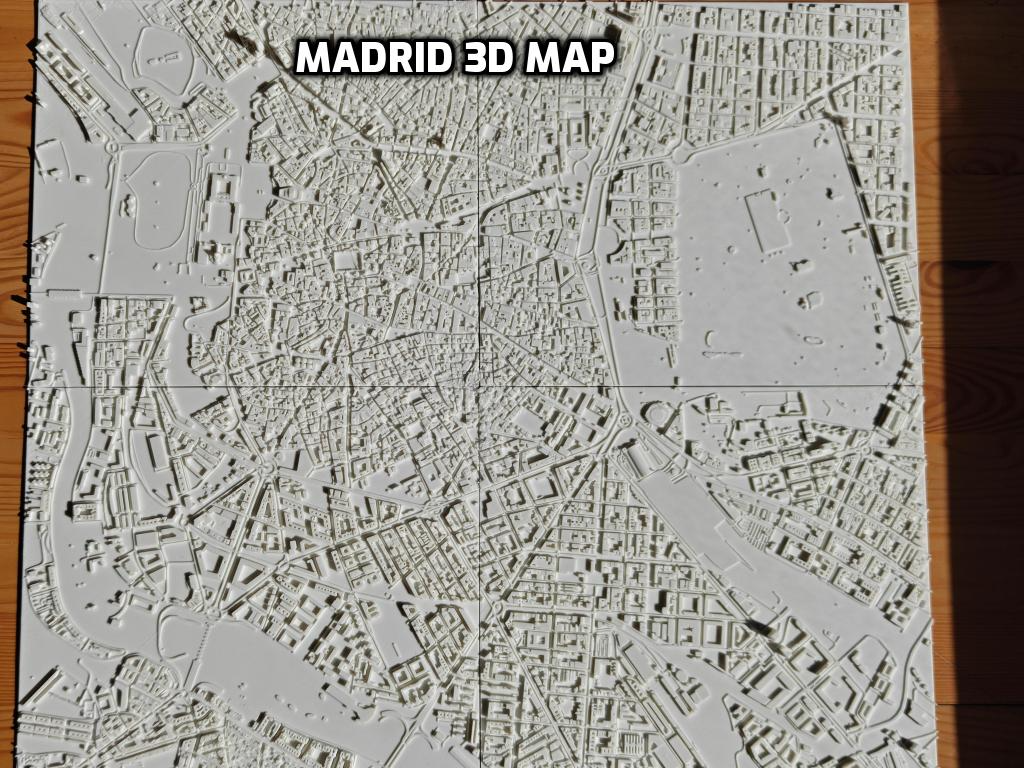 Madrid 3D map model