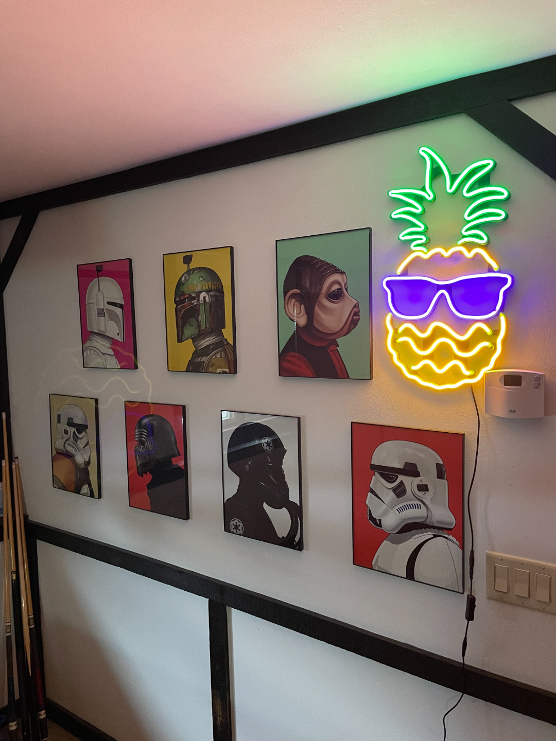 Pineapple with sunglasses Neon sign