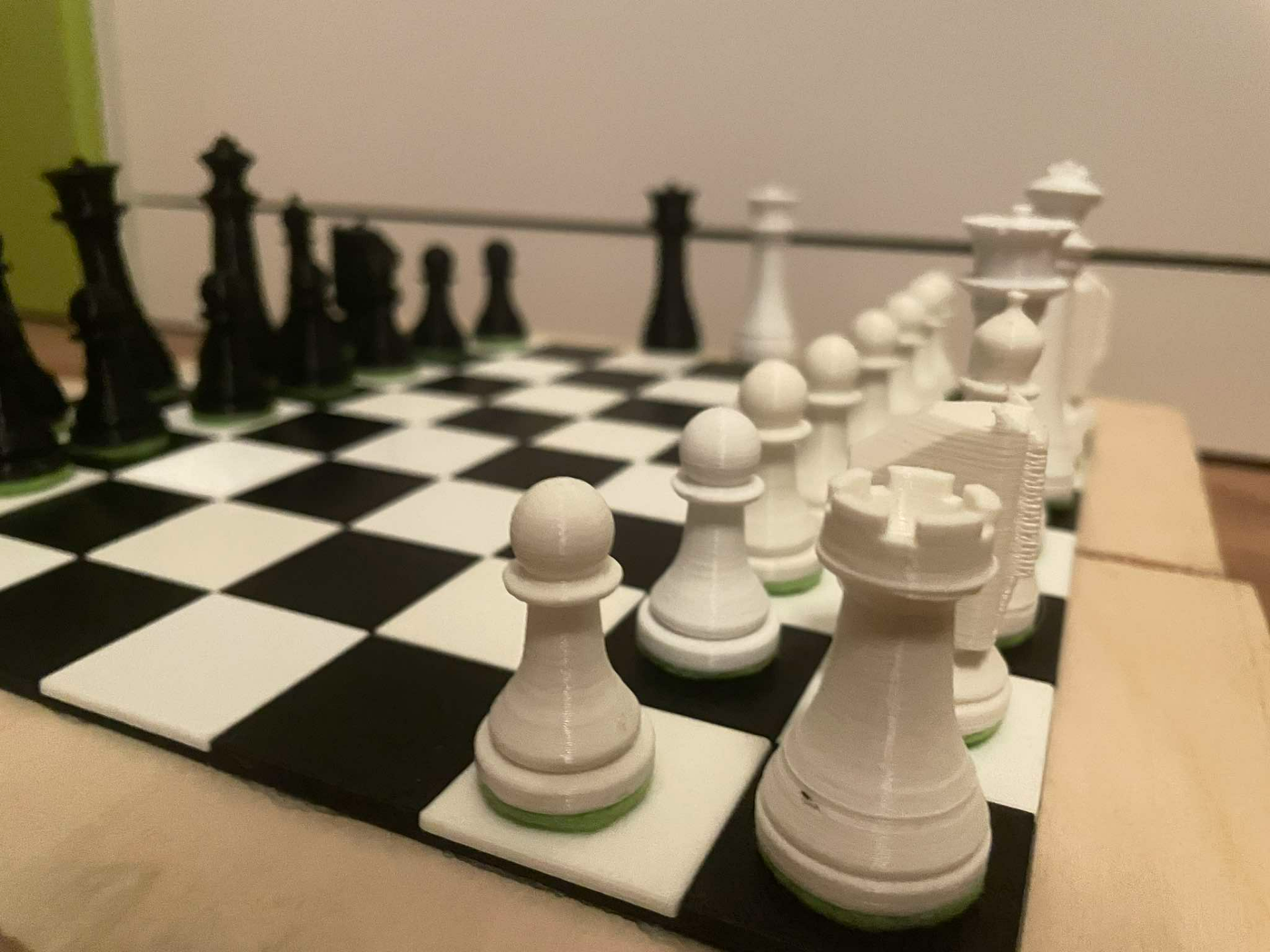 Chess set with chessboard