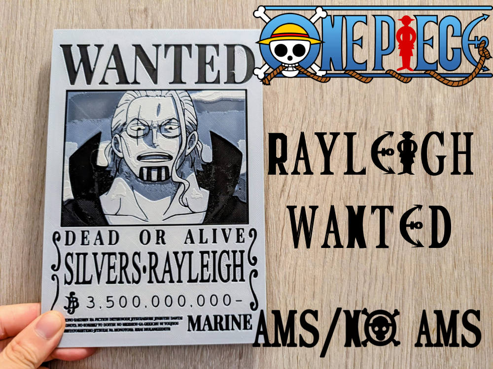 Rayleigh Wanted One Piece Hueforge 3 Colores