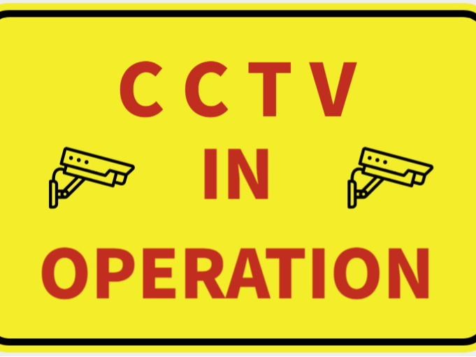 CCTV - Simple Informative Sign