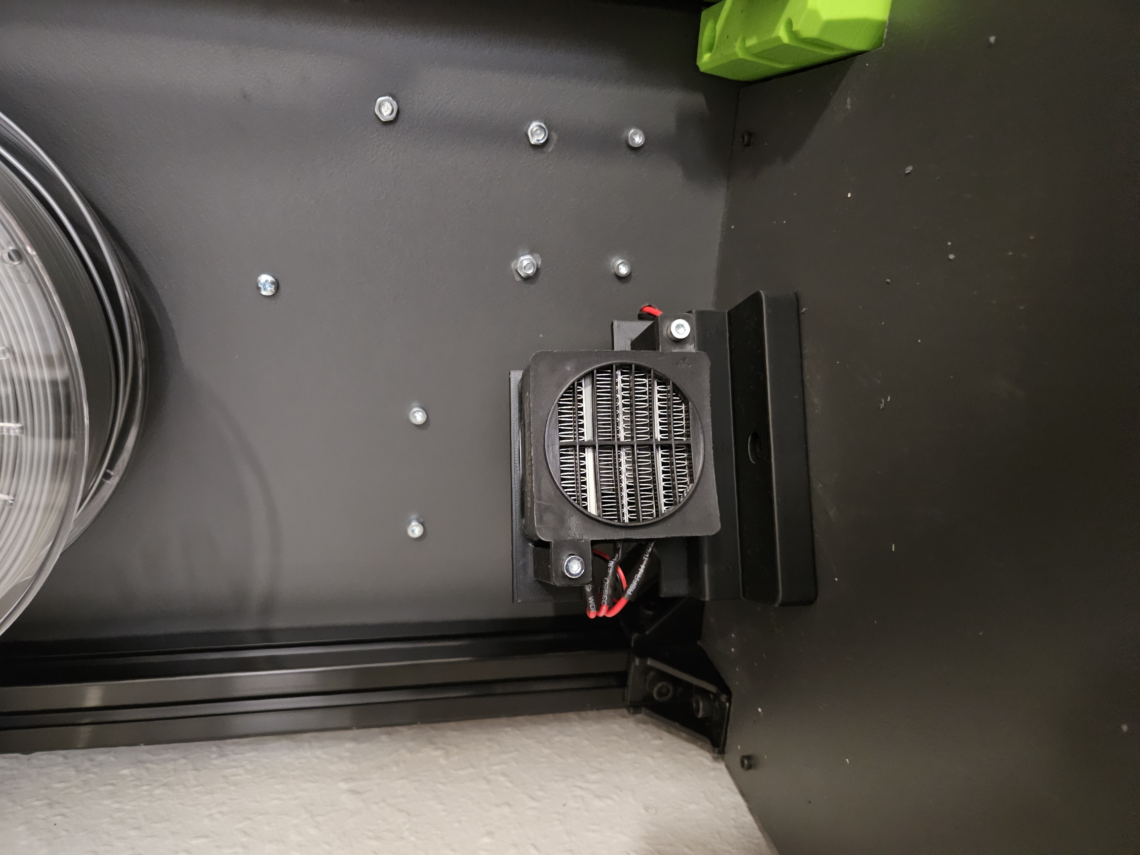 PTC Chamber Heater Holder / Mount (bottom mount)
