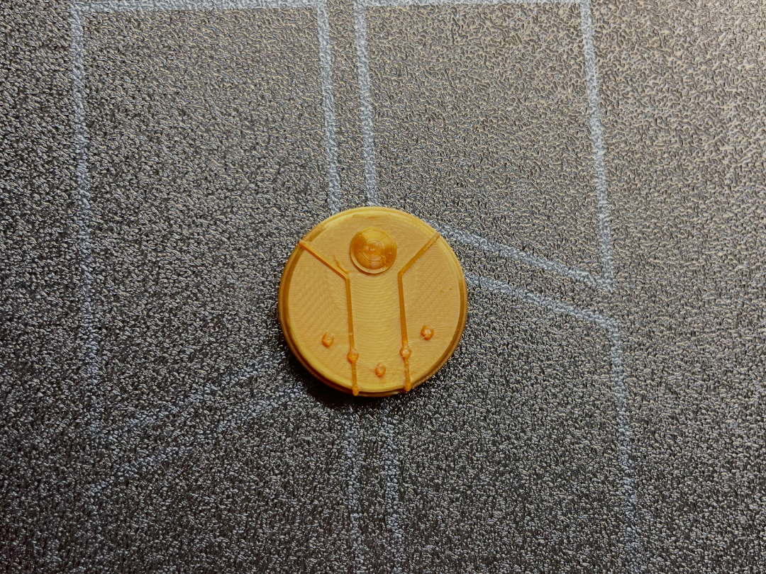 deRolo family crest button- Legend of Vox Machina