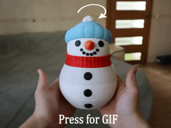 Snowman - Rotating organiser