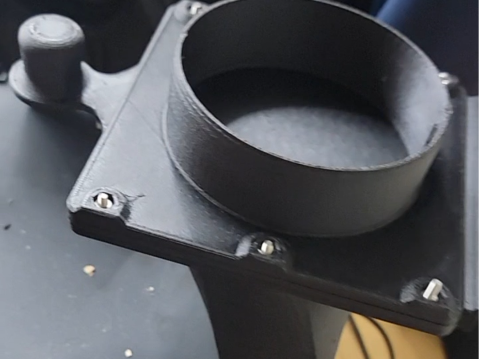 Xtool S1 top adapter low profile with blast gate