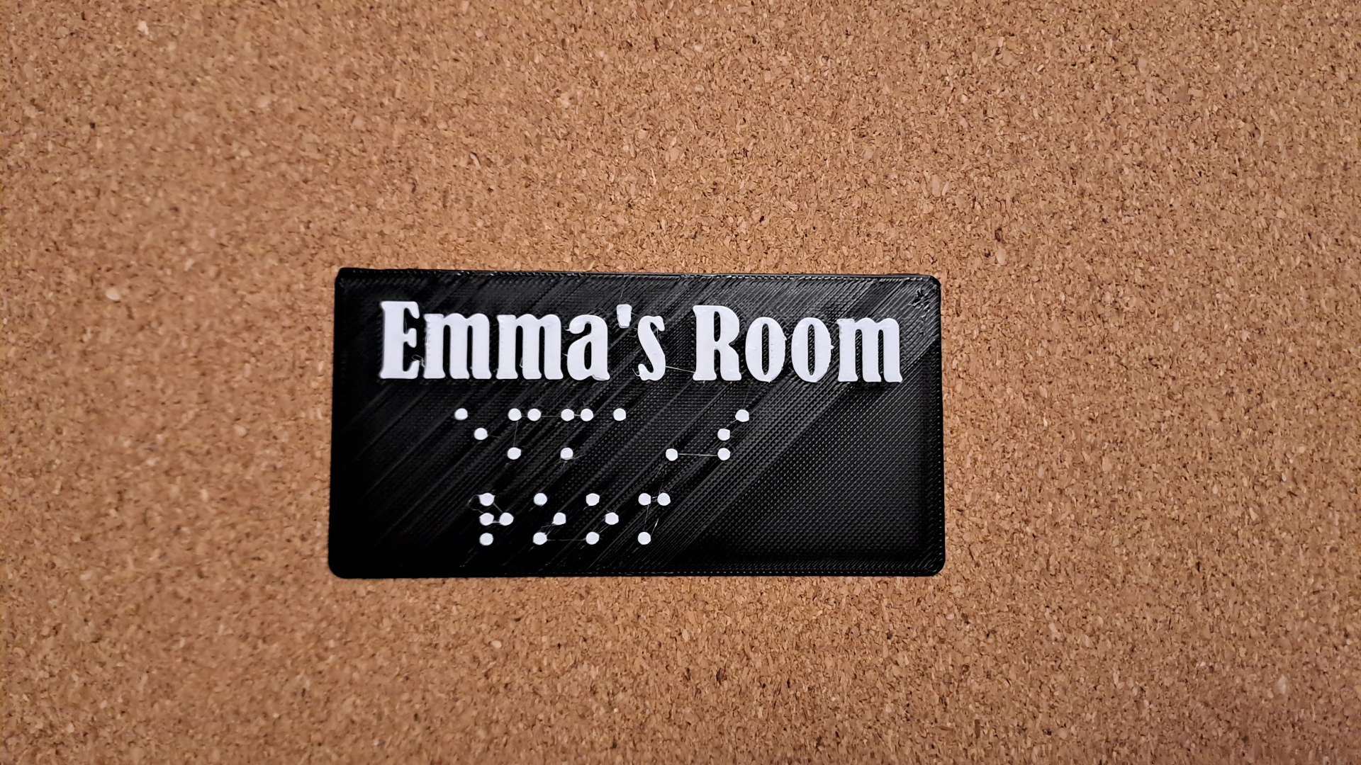 Braille Name - Emma's Room