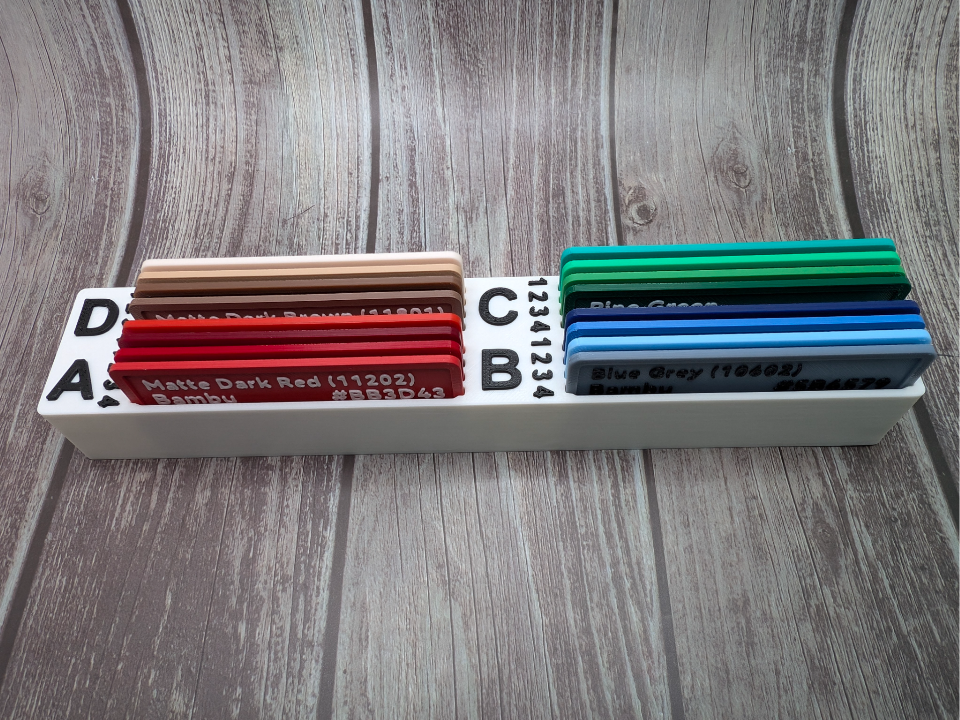 AMS Filament Sample Holder – 4 AMS unit Cubed