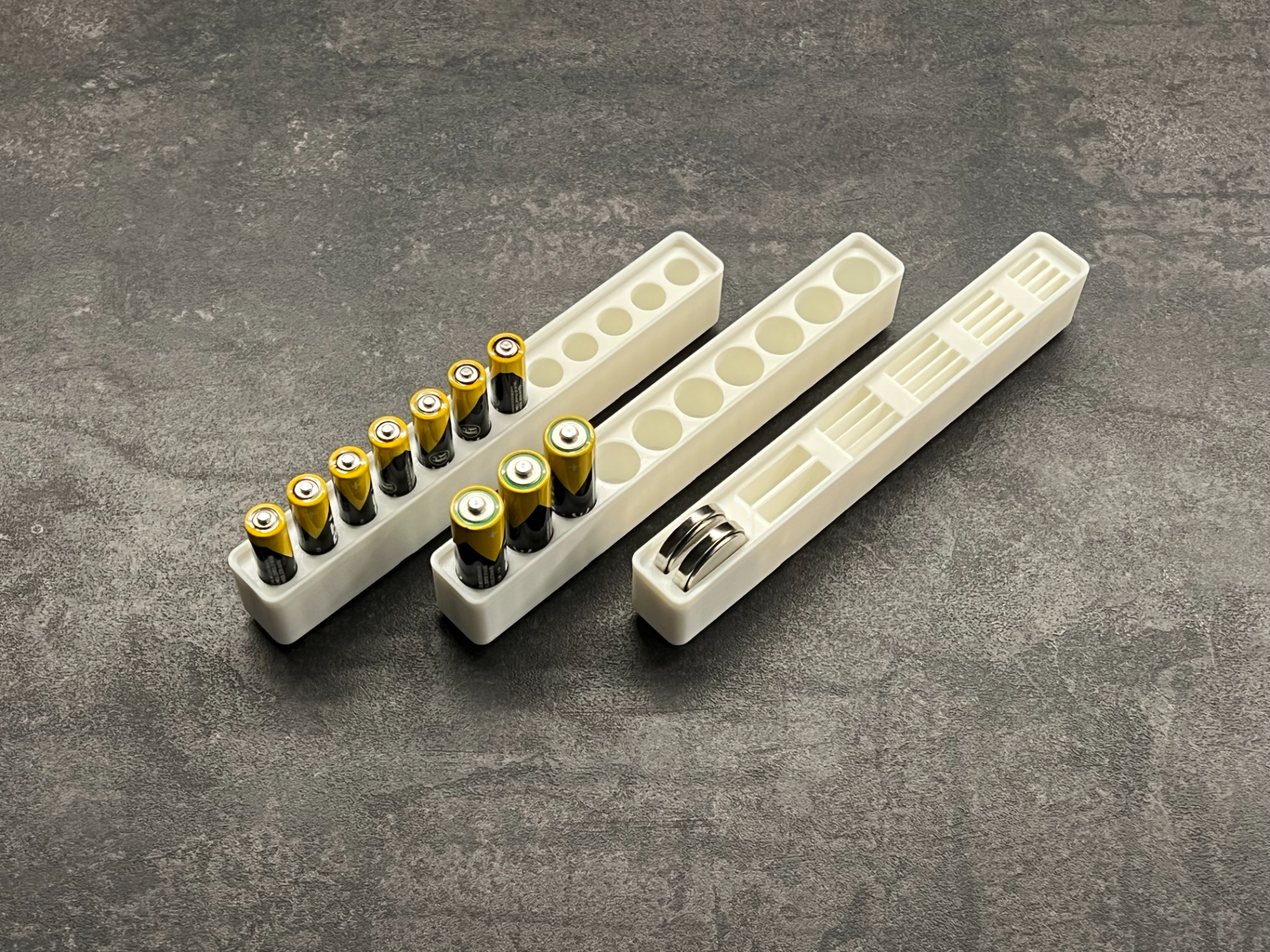 Gridfinity Battery Holders (AA, AAA & ButtonCells)