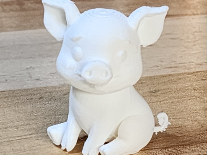 Cute Baby Seated Pig Farm Animal AMS Oink Oink