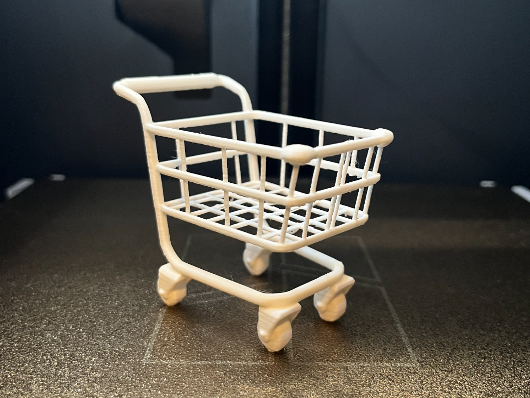 Mini Einkaufswagen Deko