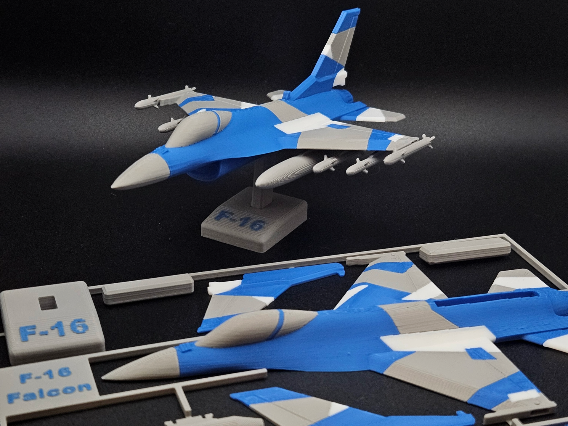 F-16 Plane Kit Card