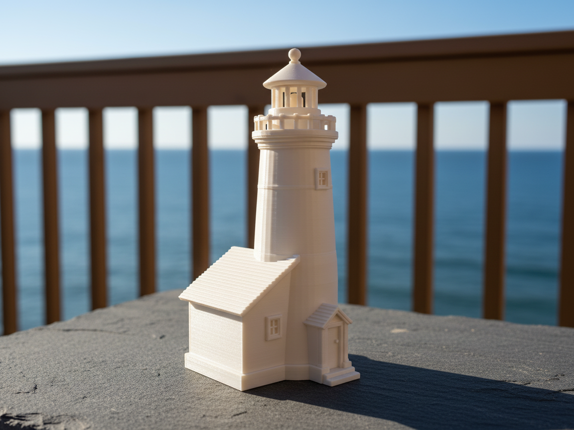 Lighthouse Sculpture - Coastal Decor