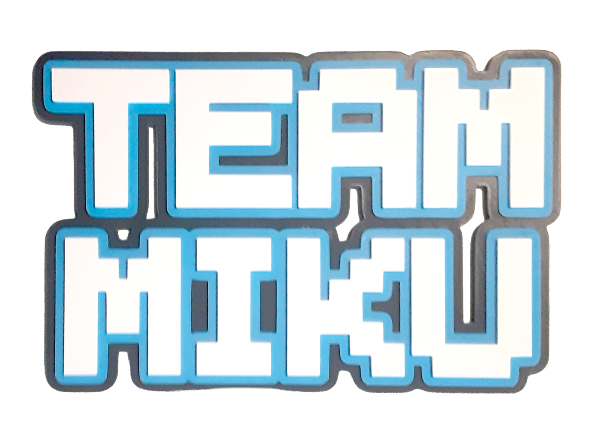 Hatsune Miku "Team Miku" Wall Art Vocaloid Text