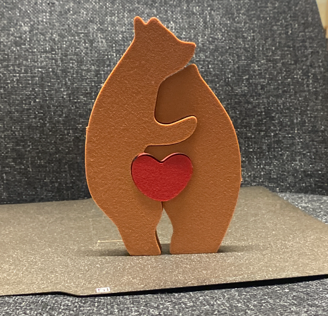 bears hugging ornament