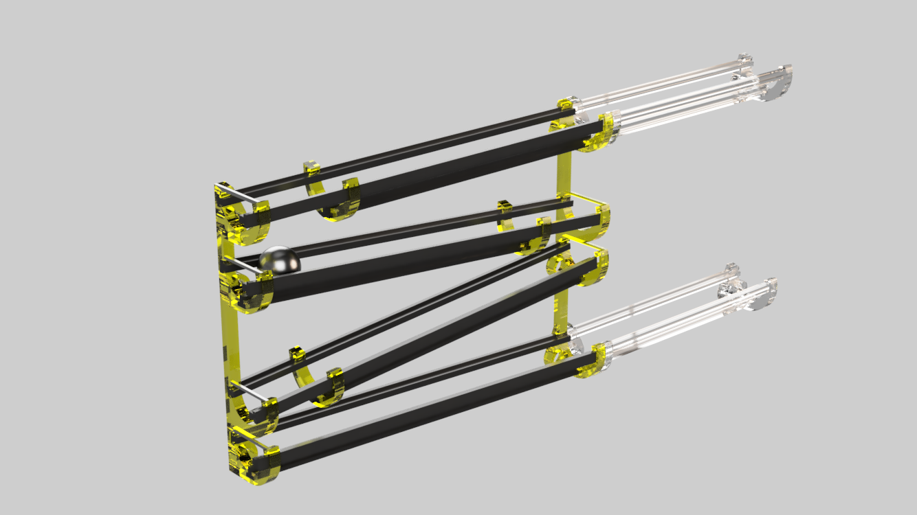 Zig-Zag [Steel Ball Track on Magnets]