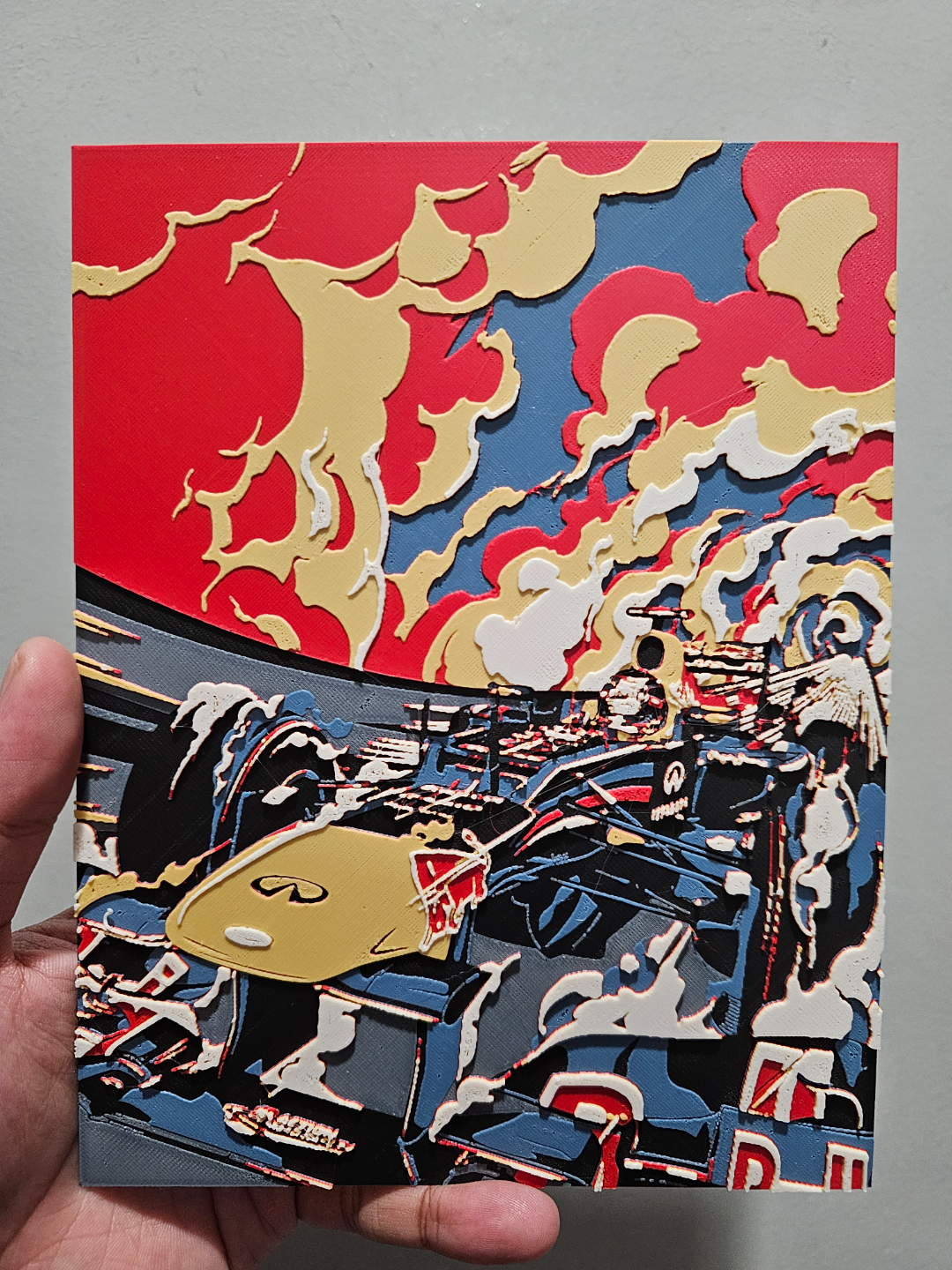 F1 Red Bull Pop Art Hueforge