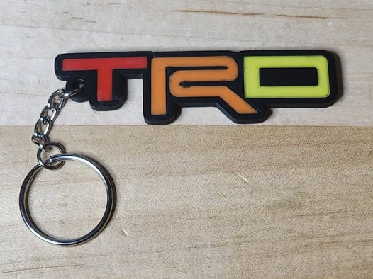 TRD Toyoda Keychain AMS 4 Color