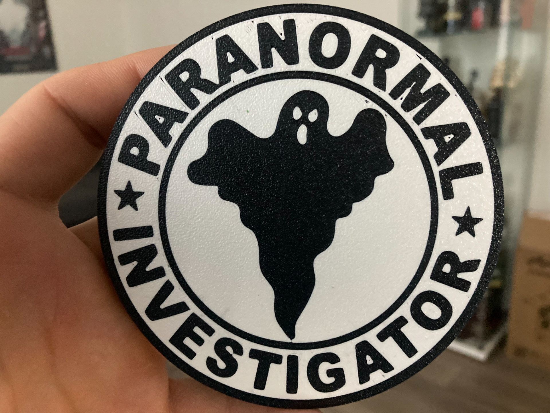 Paranormal investigator coaster