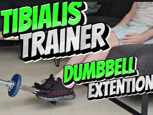 Tibialis trainer dumbbell extention