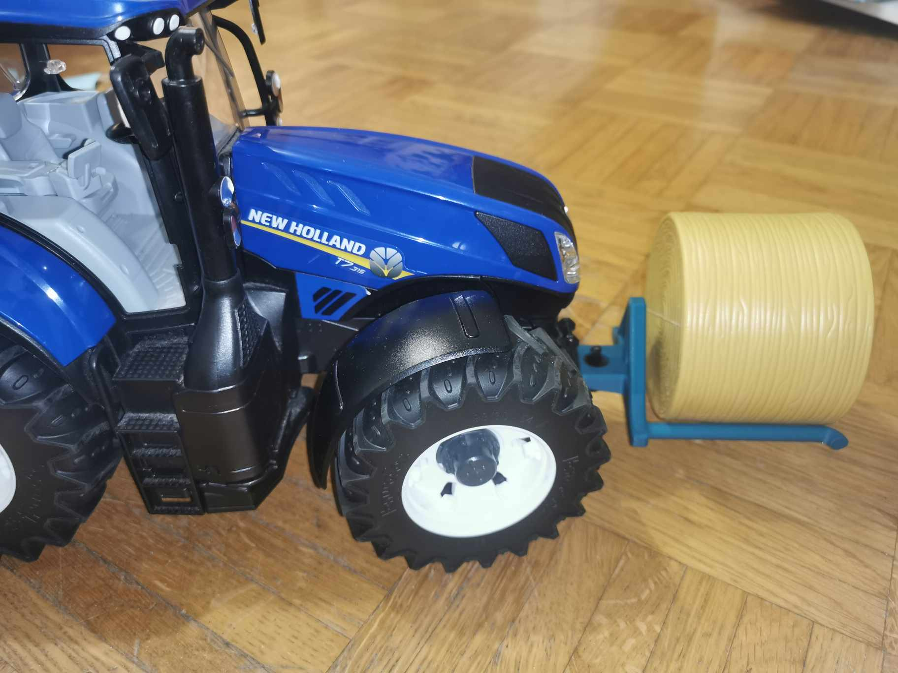 Tractor toy single bale fork, Bruder Compatible