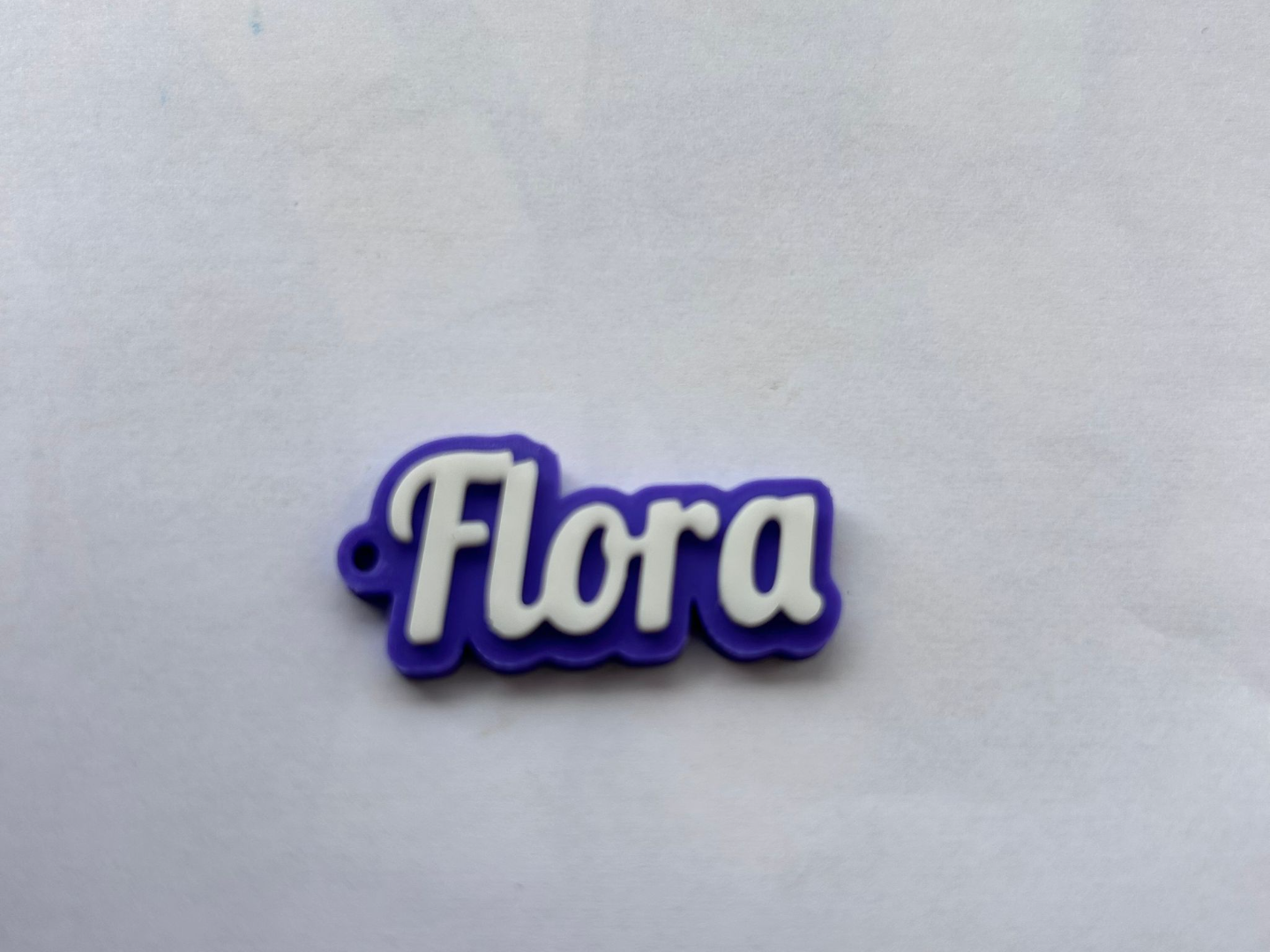 Flora name keychain