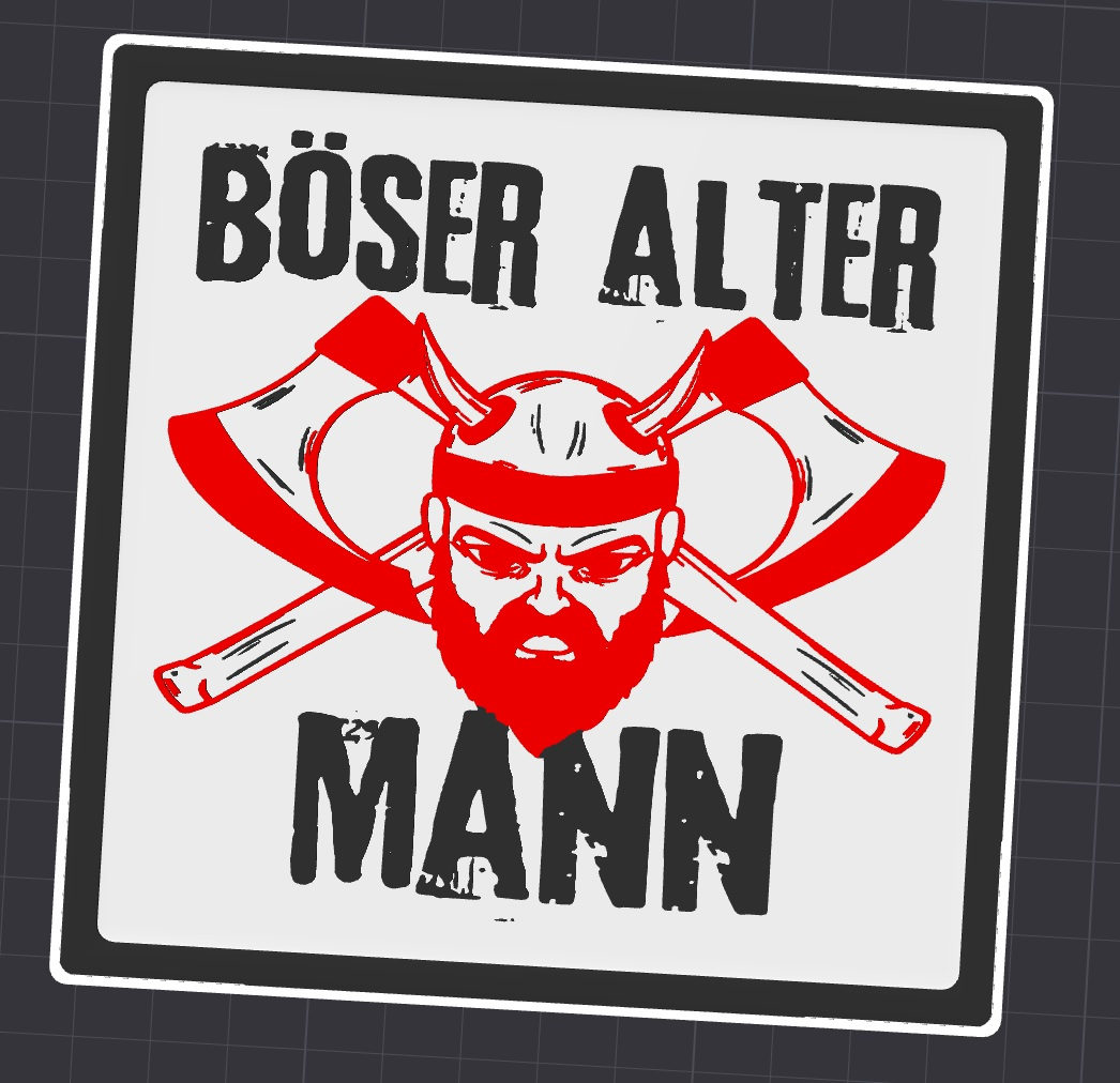 Böser alter Mann Coaster Untersetzer
