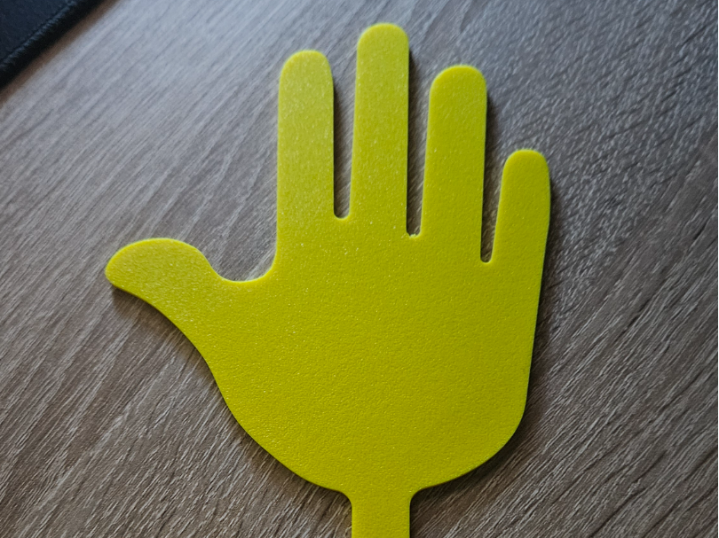 Hand-gadget für Livestreams (ähnlich MS Teams)