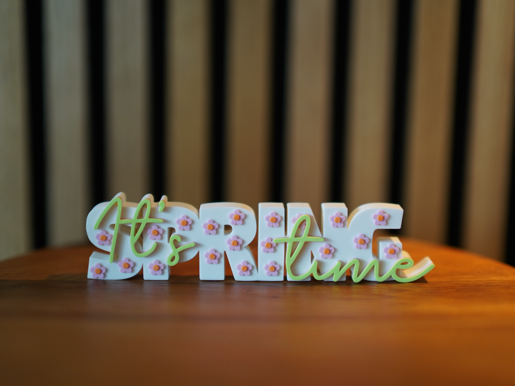 Woordbeeld - It's spring time (Engels)
