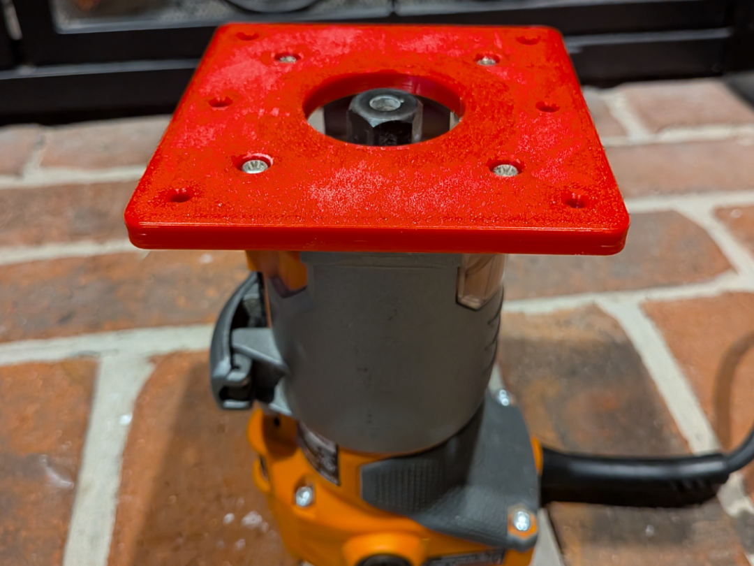 Rigid router 4-inch square base