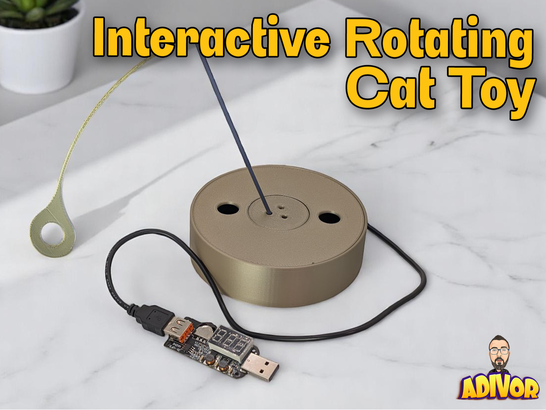 Interactive Rotating Cat Toy