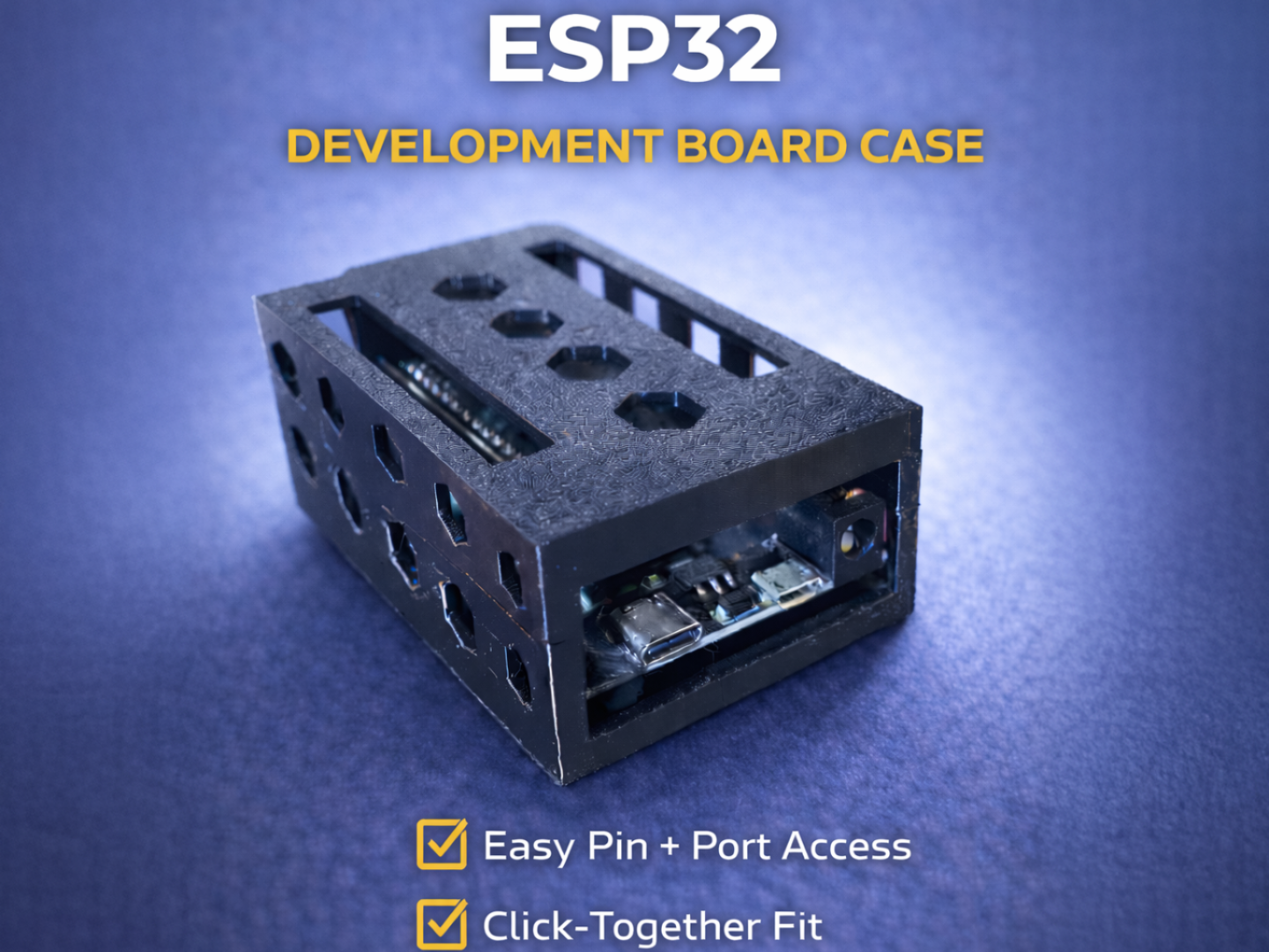 ESP32 Development/Expansion/GPIO Board Case
