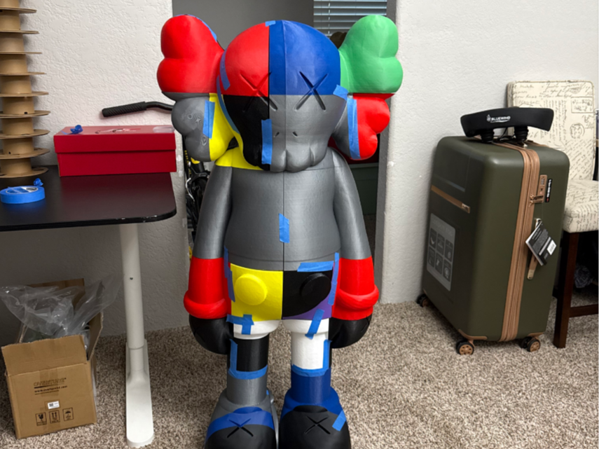 Life-Size KAWS 3D Model