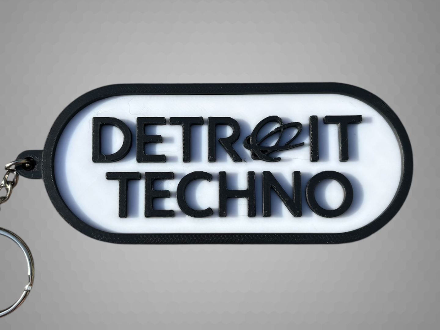 Detroit Techno Keychain