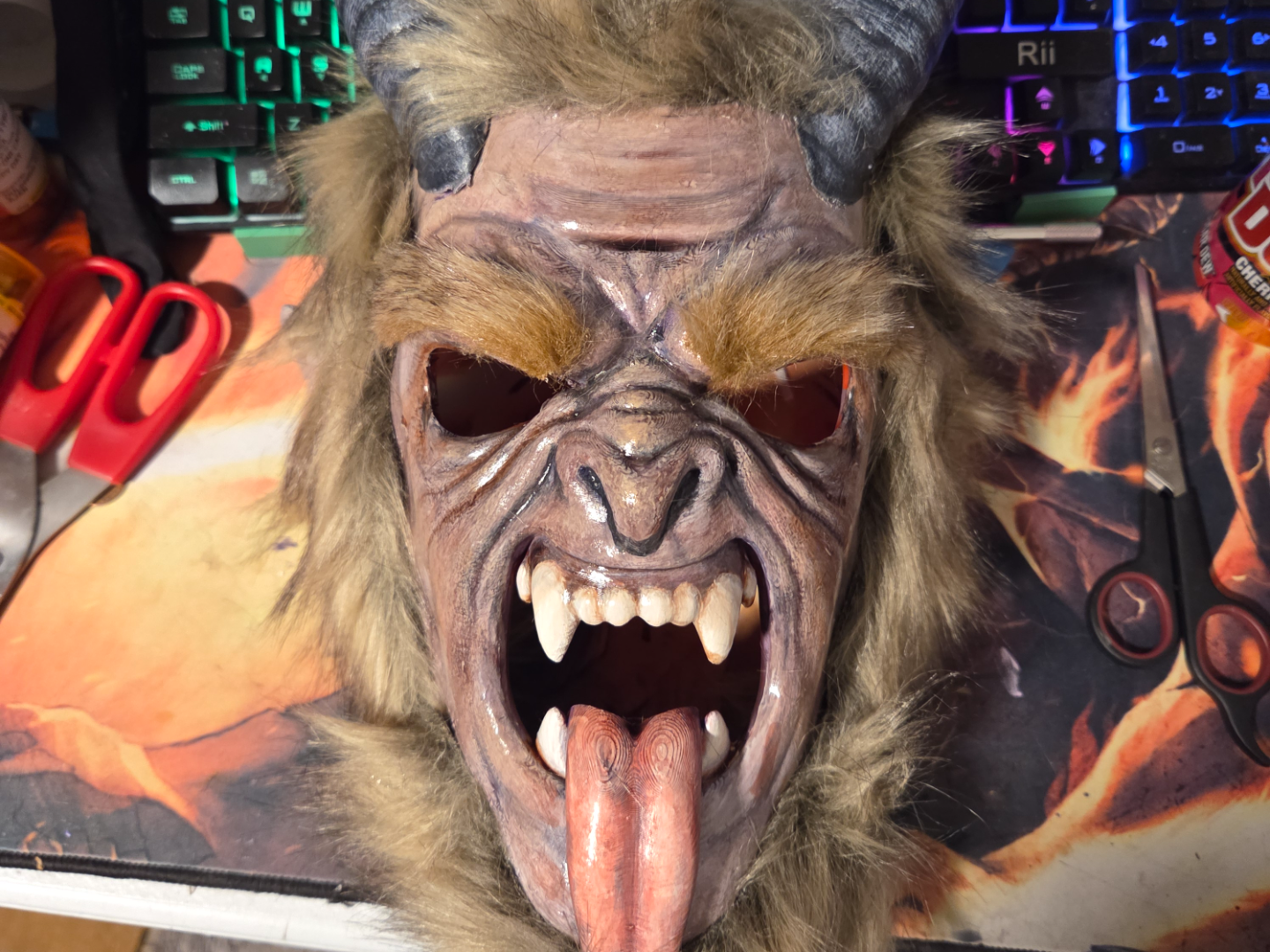 Krampusnacht - The mask of Krampus!
