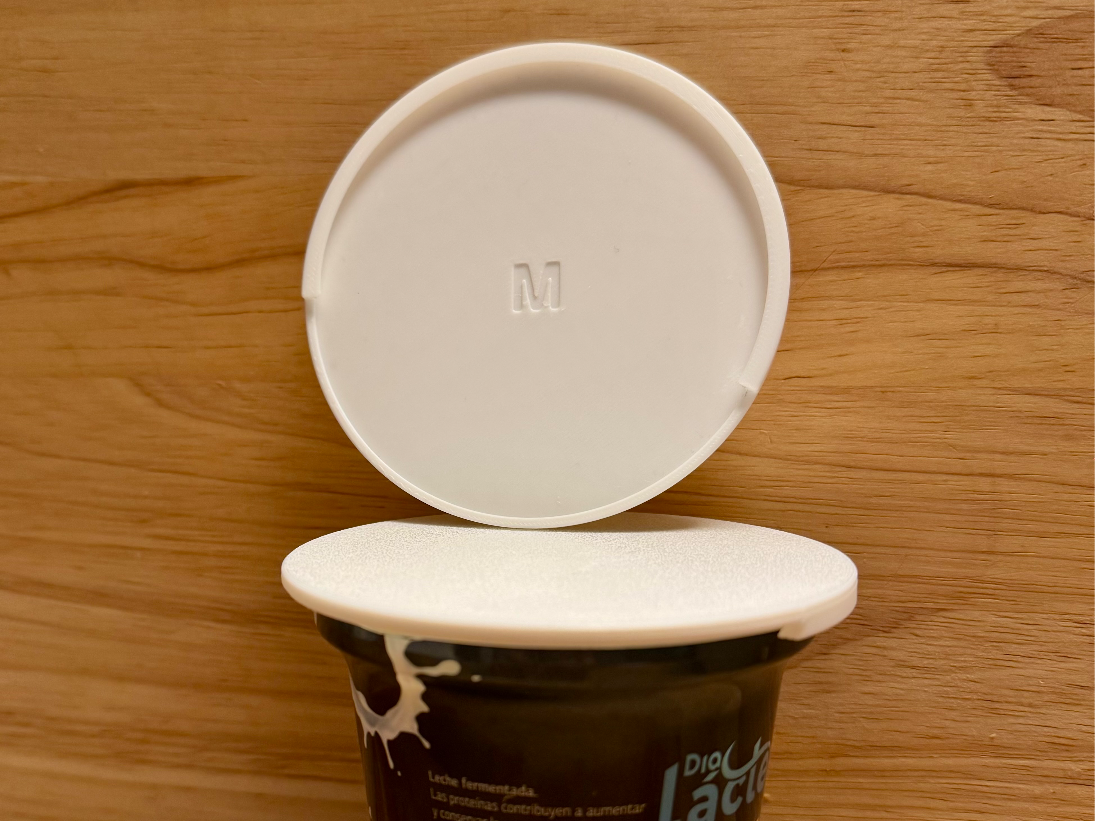 Yogurt lid - Slide on lock (Big Cup / 500g / 95mm)