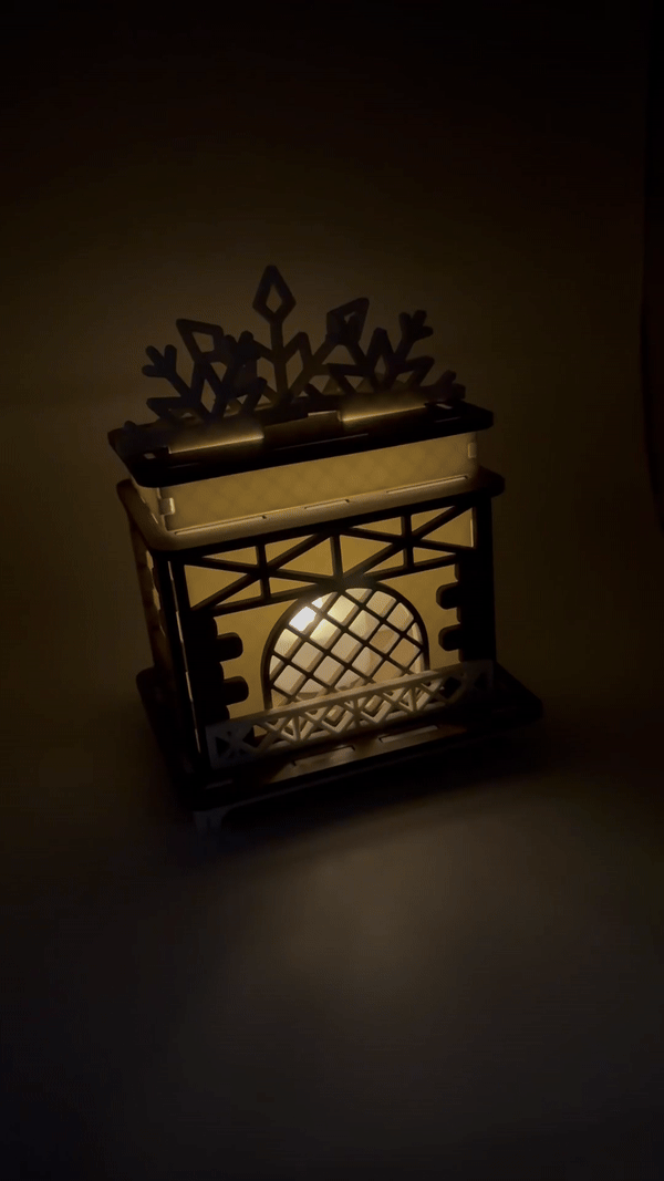 Christmas FIreplace LED light holder