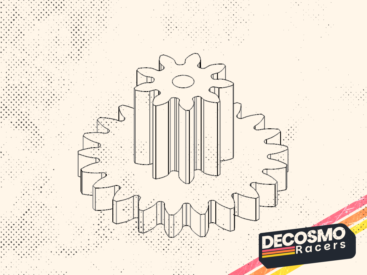 Compound gear 9T 21T (MB-NB-CG9T21T-V1)