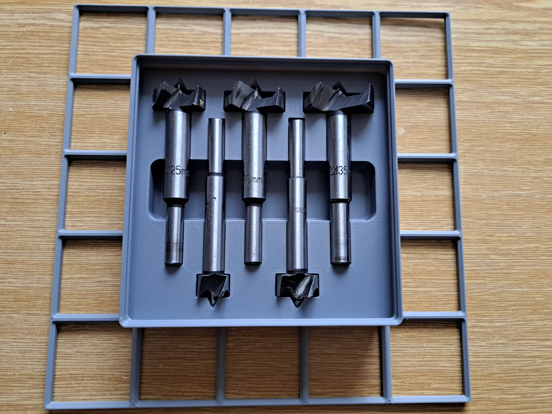 Gridfinity Forstner Bit Holder