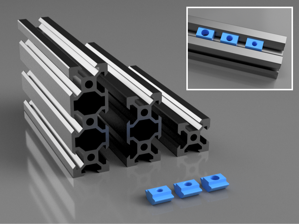 Extrusion Profil 2020/2040/2060 + T-nuts M3/M4/M5