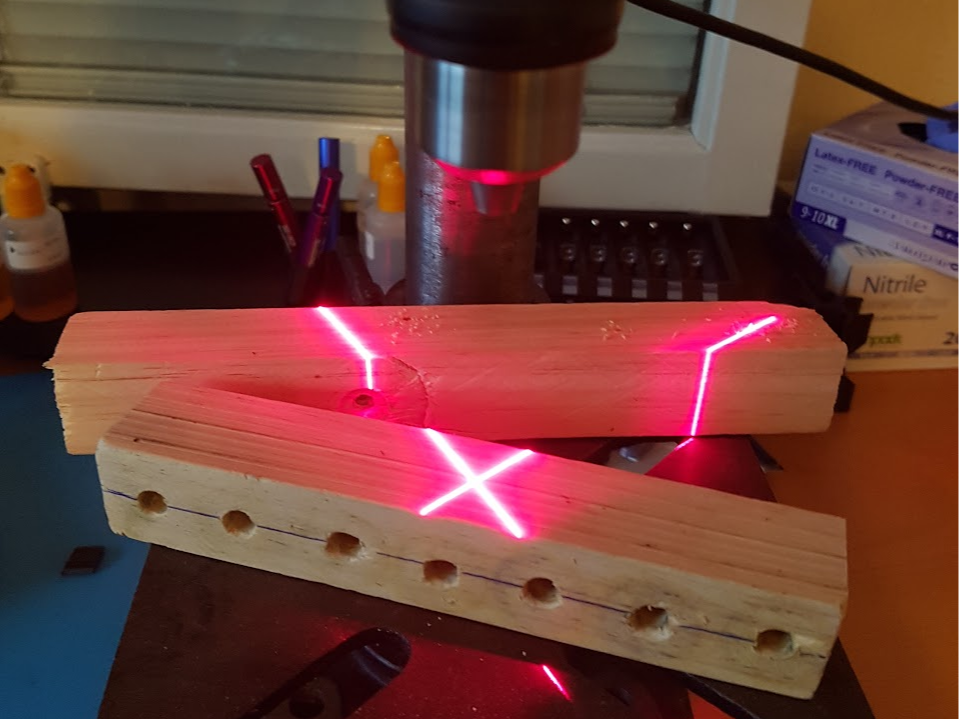 Crosshair Laser Holder with Depth Stop (20 mm)