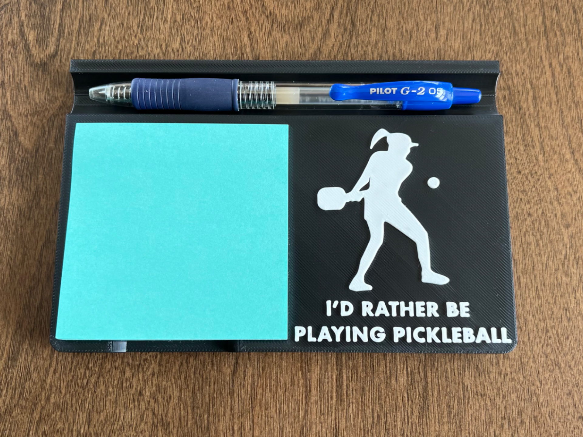 Pickleball Gift - Female Silhouette Post It Note
