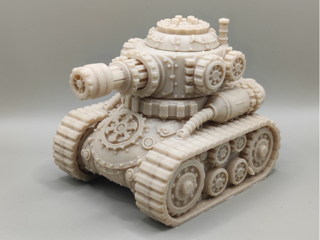 Steampunk tank figurine