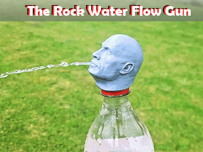 The Rock Water Flow Gun Cap (print in place)
