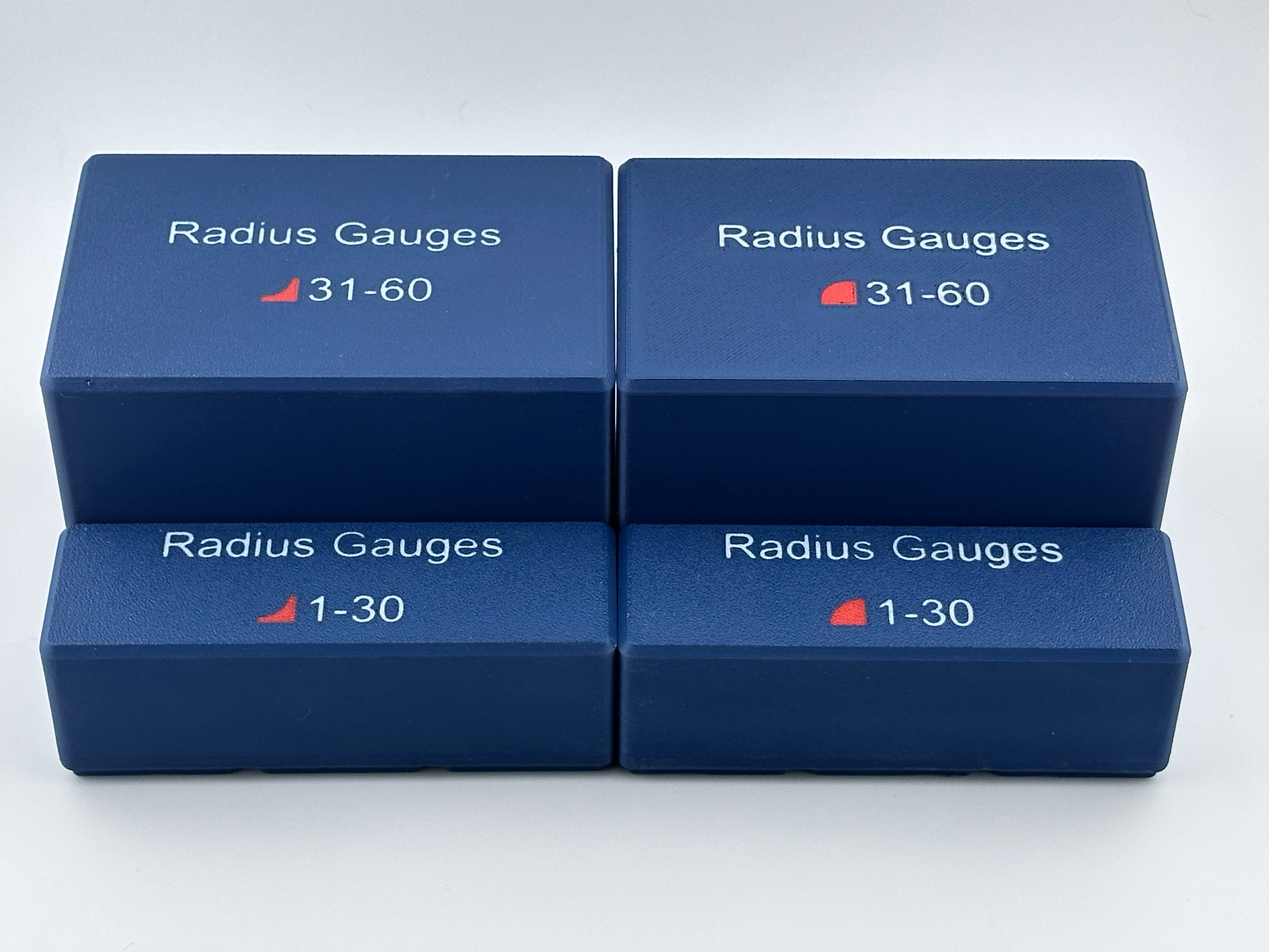 Radius Guages Gridfinity - 31mm to 60mm