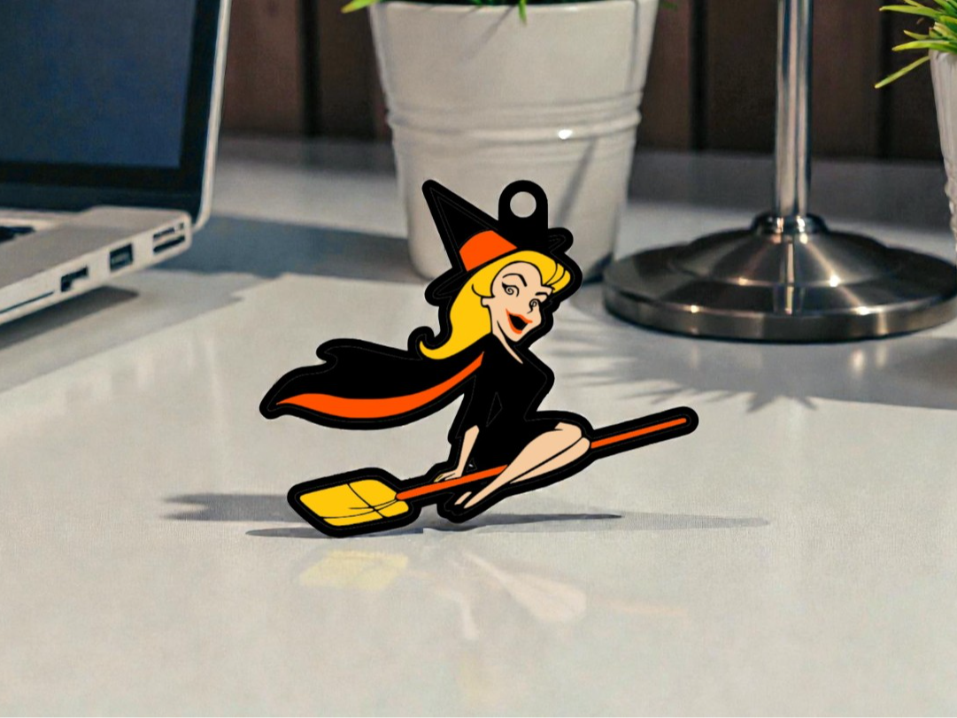 VITA DA STREGA - Bewitched - porta chiavi nero